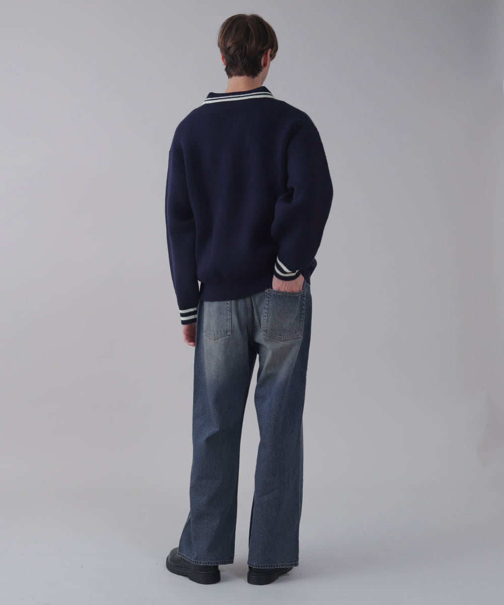 デニム中濃 モデル：178cm L着用