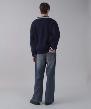 デニム中濃 モデル：178cm L着用