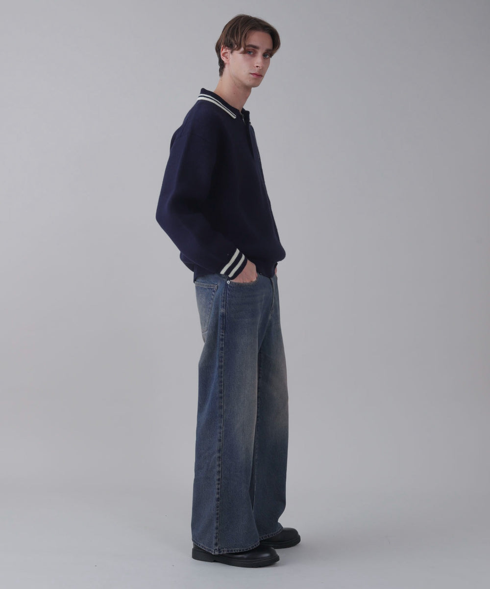 デニム中濃 モデル：178cm L着用