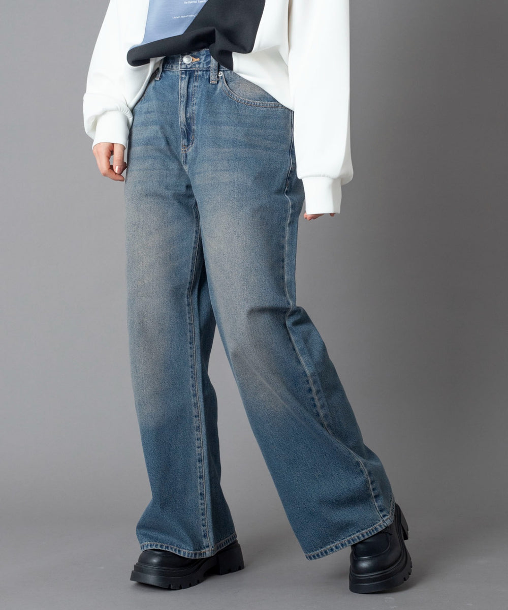 デニム中濃 モデル：162cm M着用