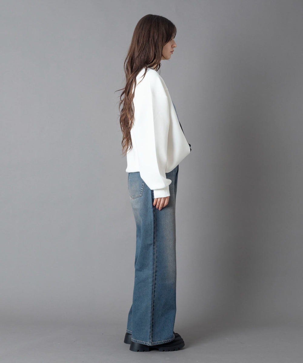 デニム中濃 モデル：162cm M着用