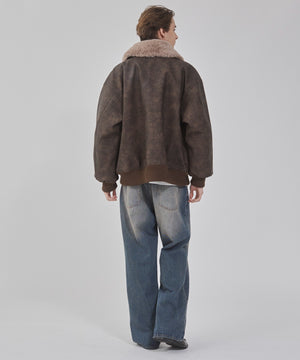 デニム中濃加工 モデル：178cm L着用