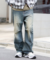 パラシュートデニムパンツ