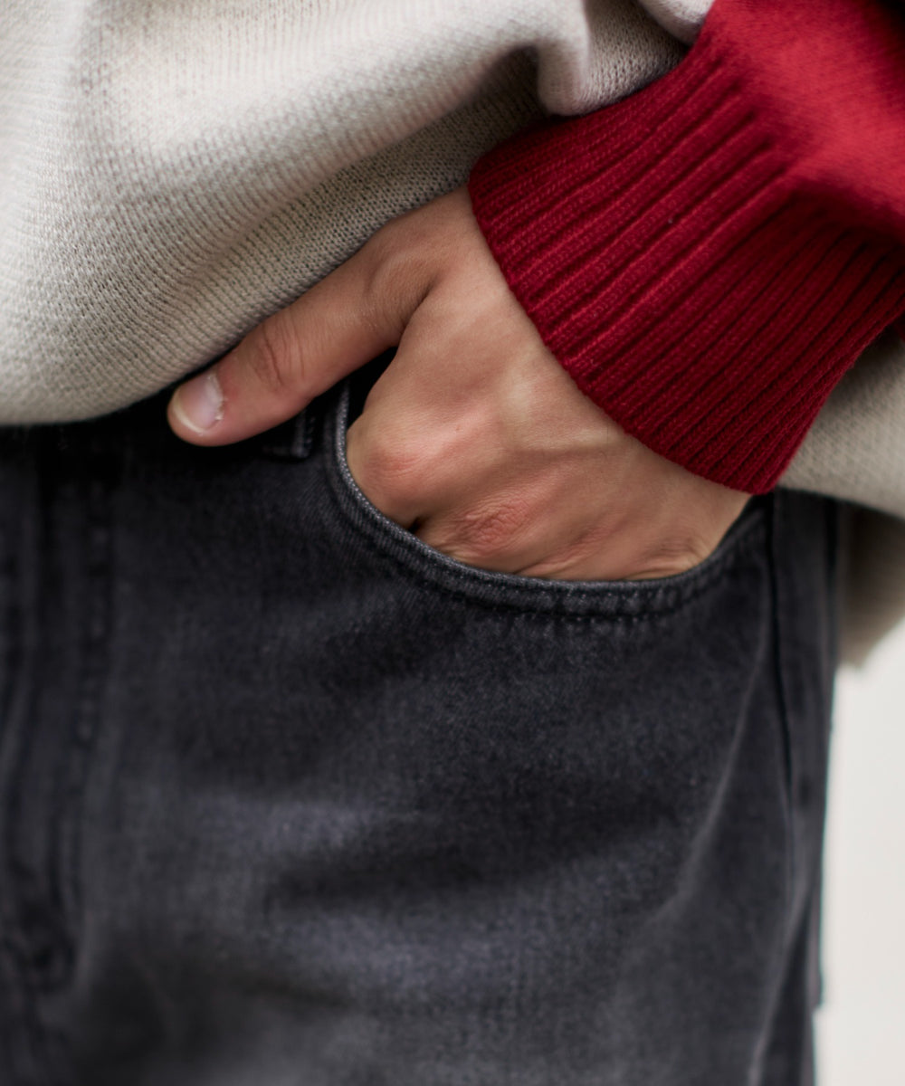 パラシュートデニムパンツ