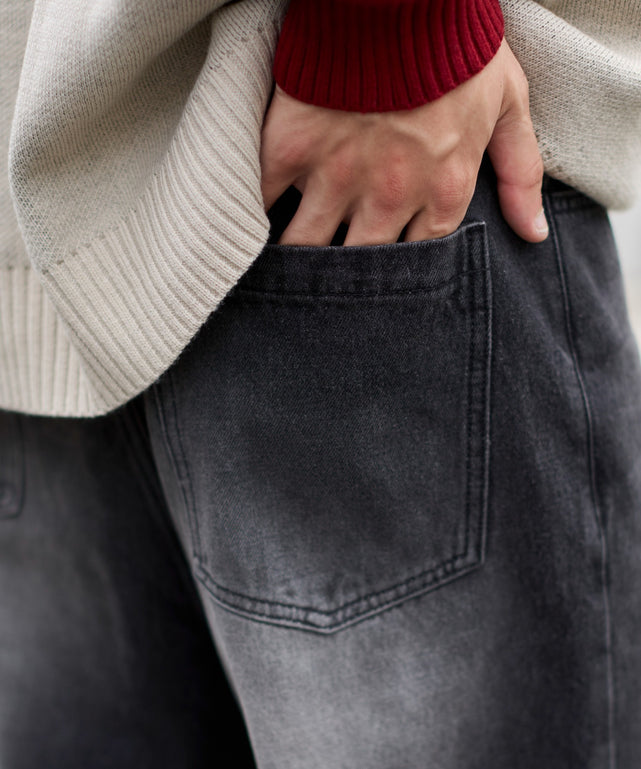 パラシュートデニムパンツ