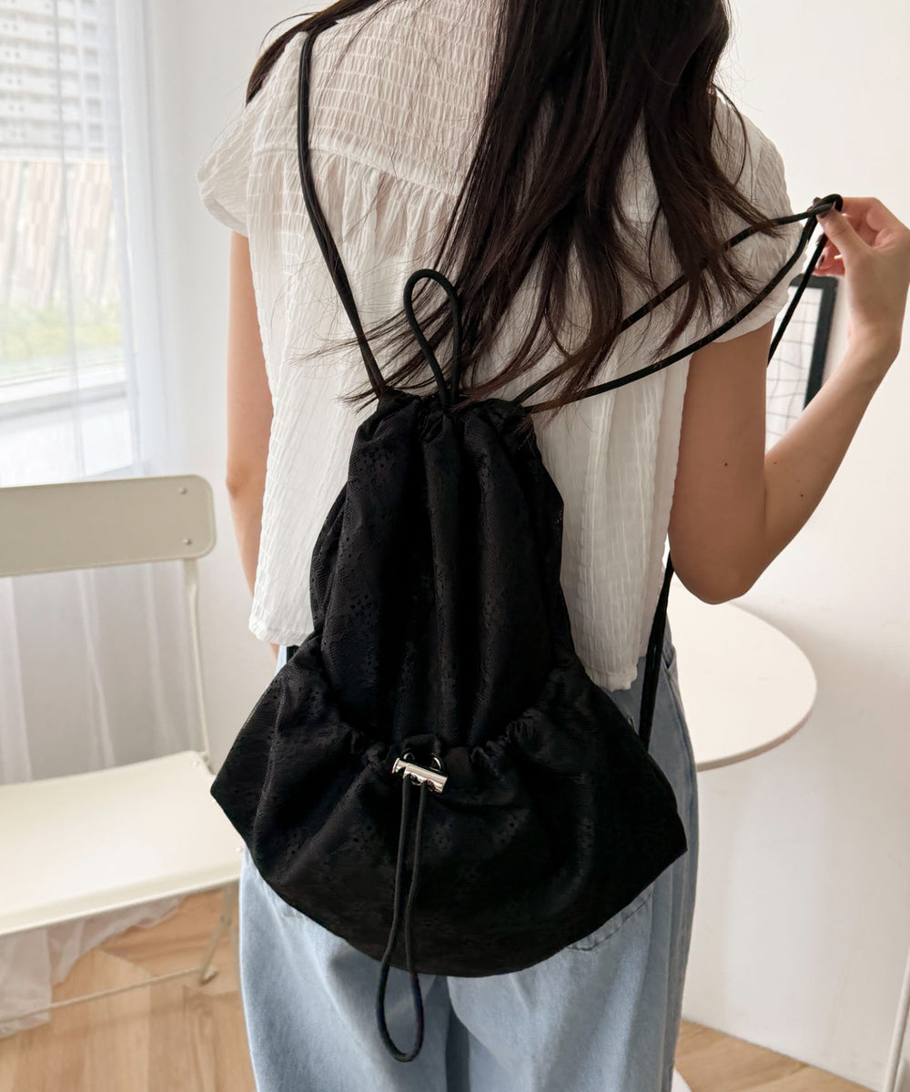 柄3レース（ブラック）