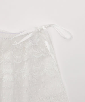 レースリボンラップスカート