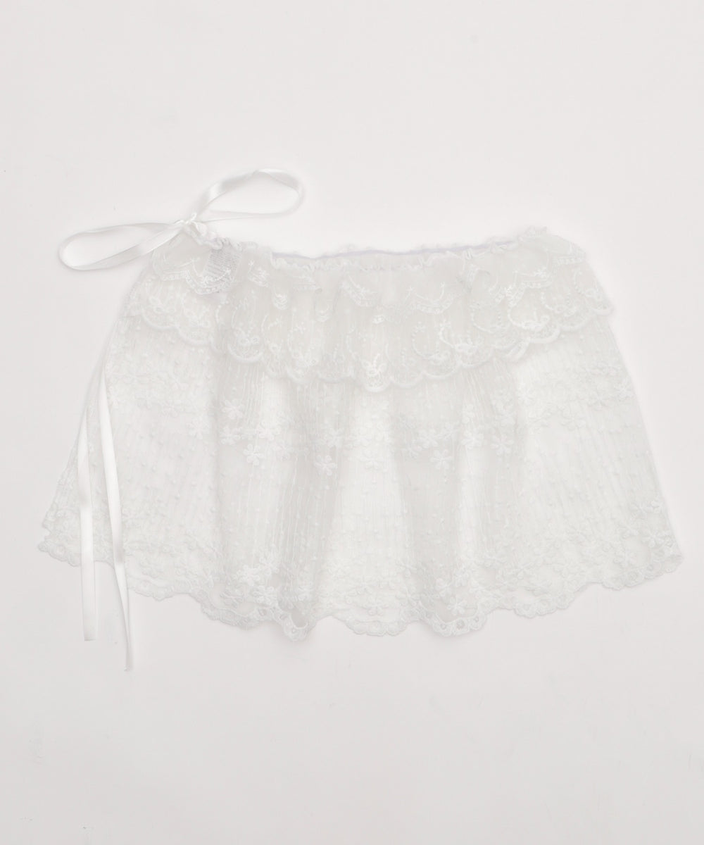 レースリボンラップスカート