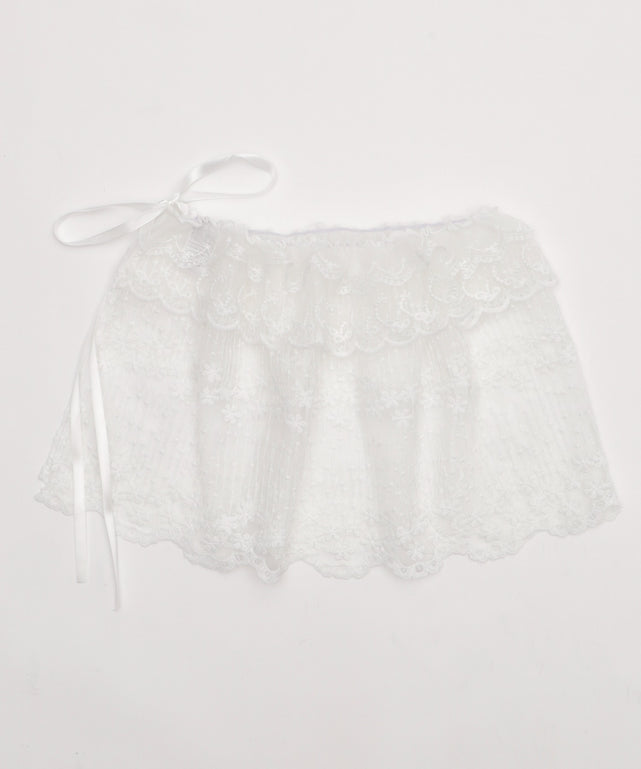 レースリボンラップスカート