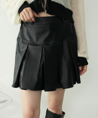 PUプリーツスカパン