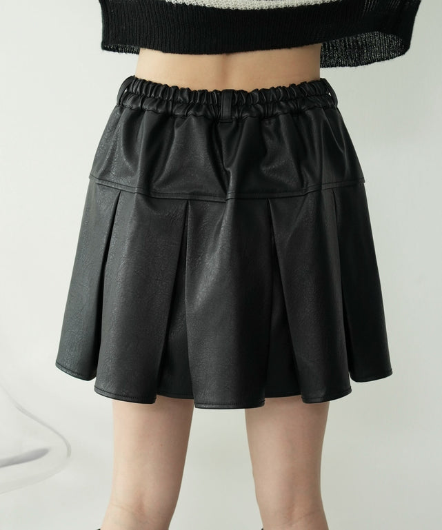 PUプリーツスカパン