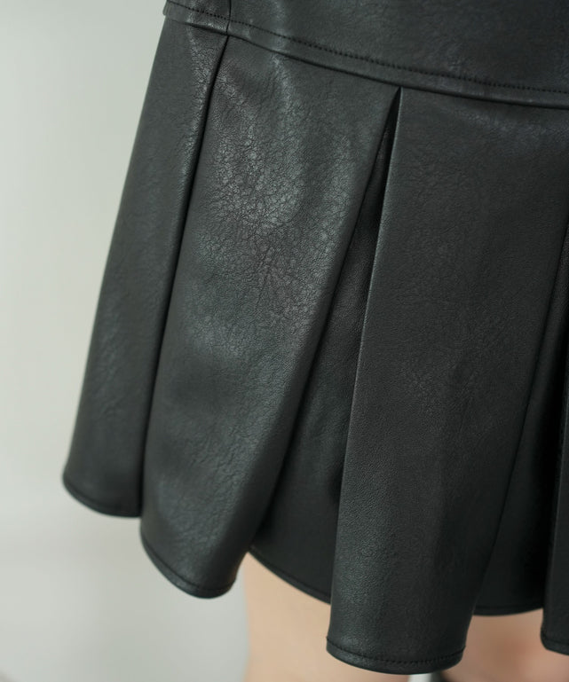 PUプリーツスカパン