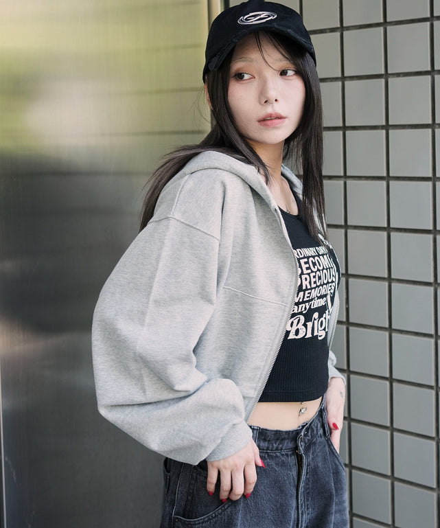 杢グレー　モデル：159cm F着用