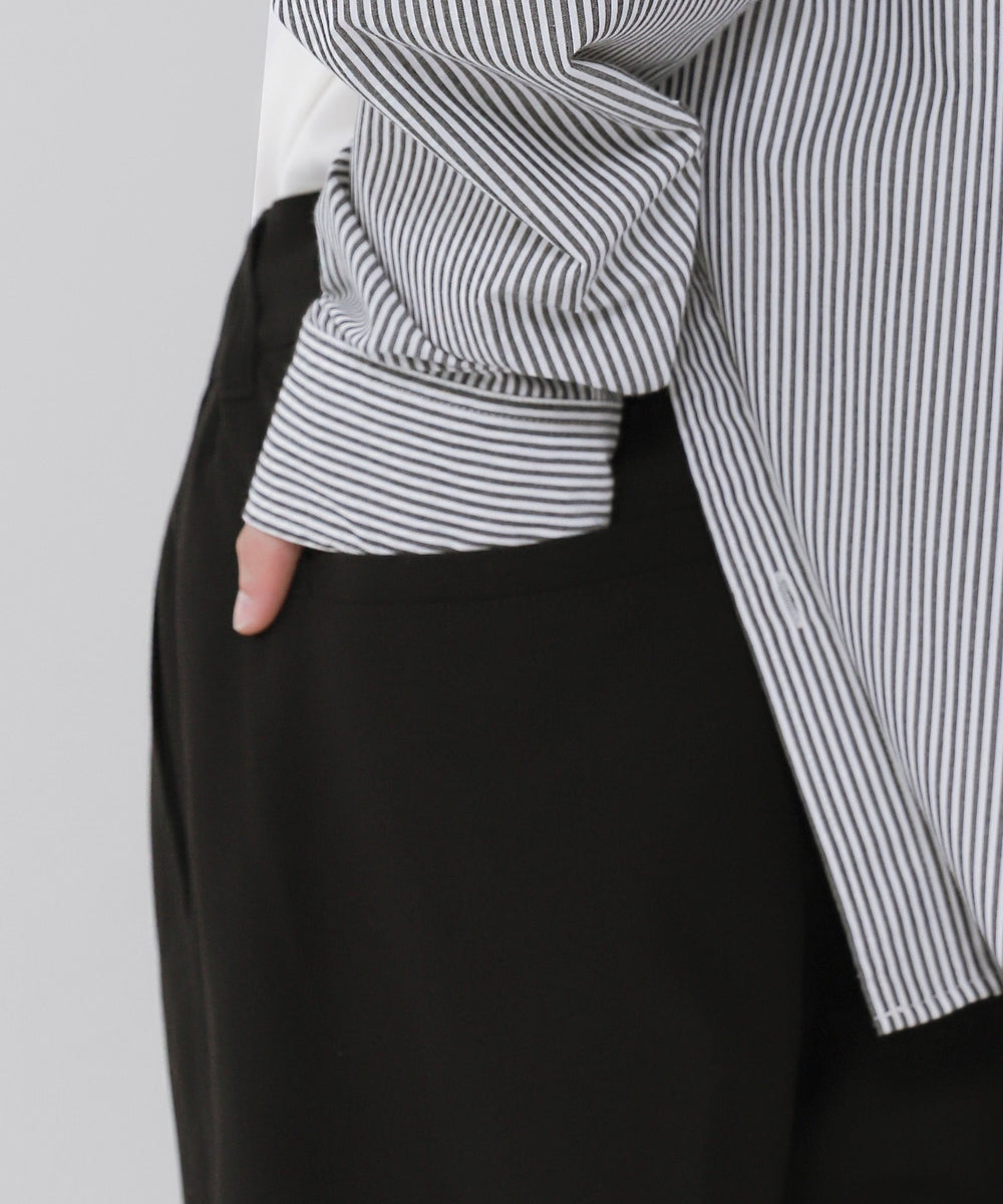 ローライズバギーフレアスラックス