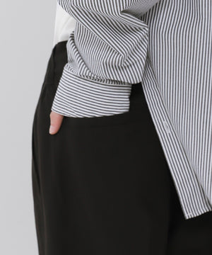 ローライズバギーフレアスラックス