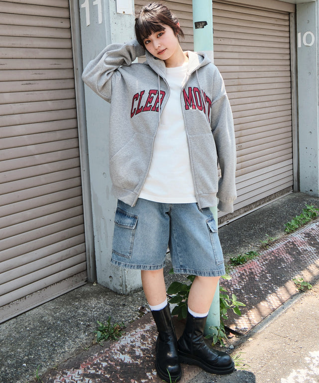 杢グレー　モデル：160㎝　M着用