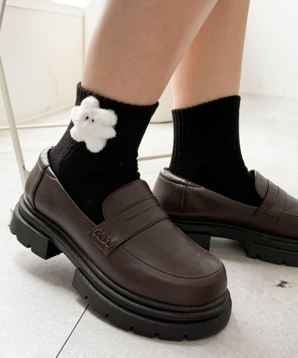 柄2：ウサギホワイト(ブラックベース)