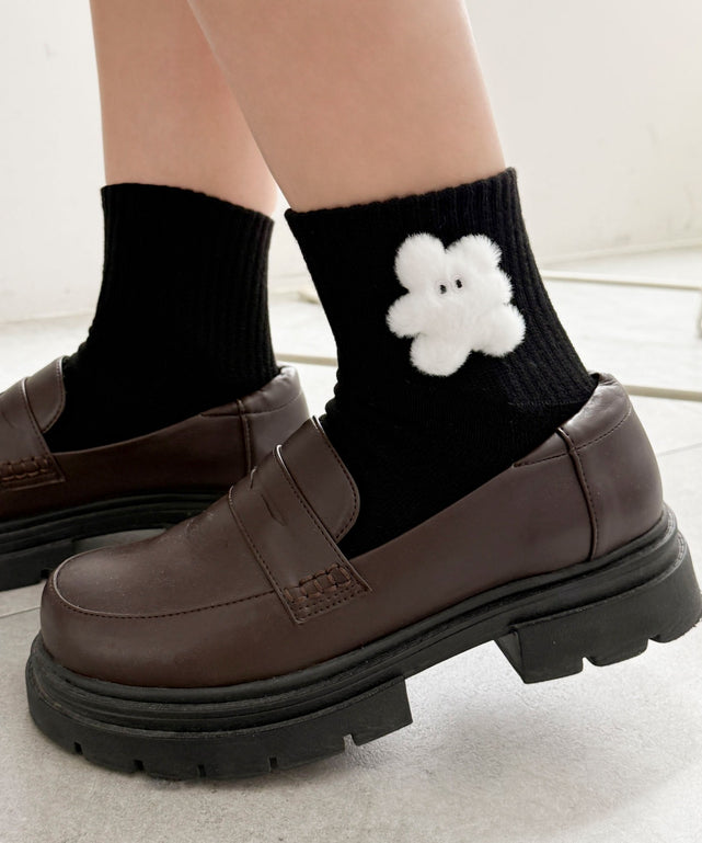 柄2：ウサギホワイト(ブラックベース)