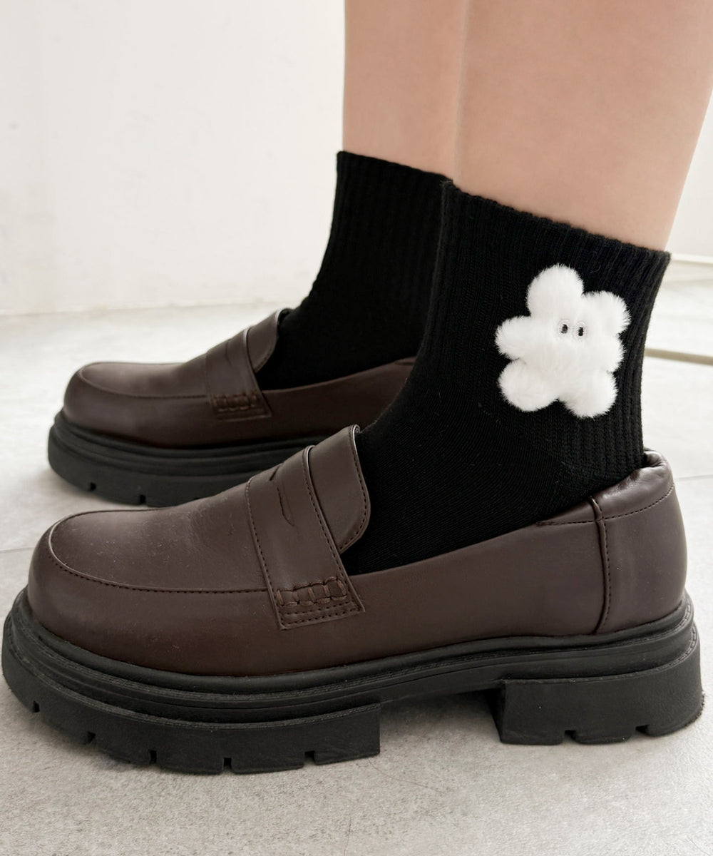 柄2：ウサギホワイト(ブラックベース)