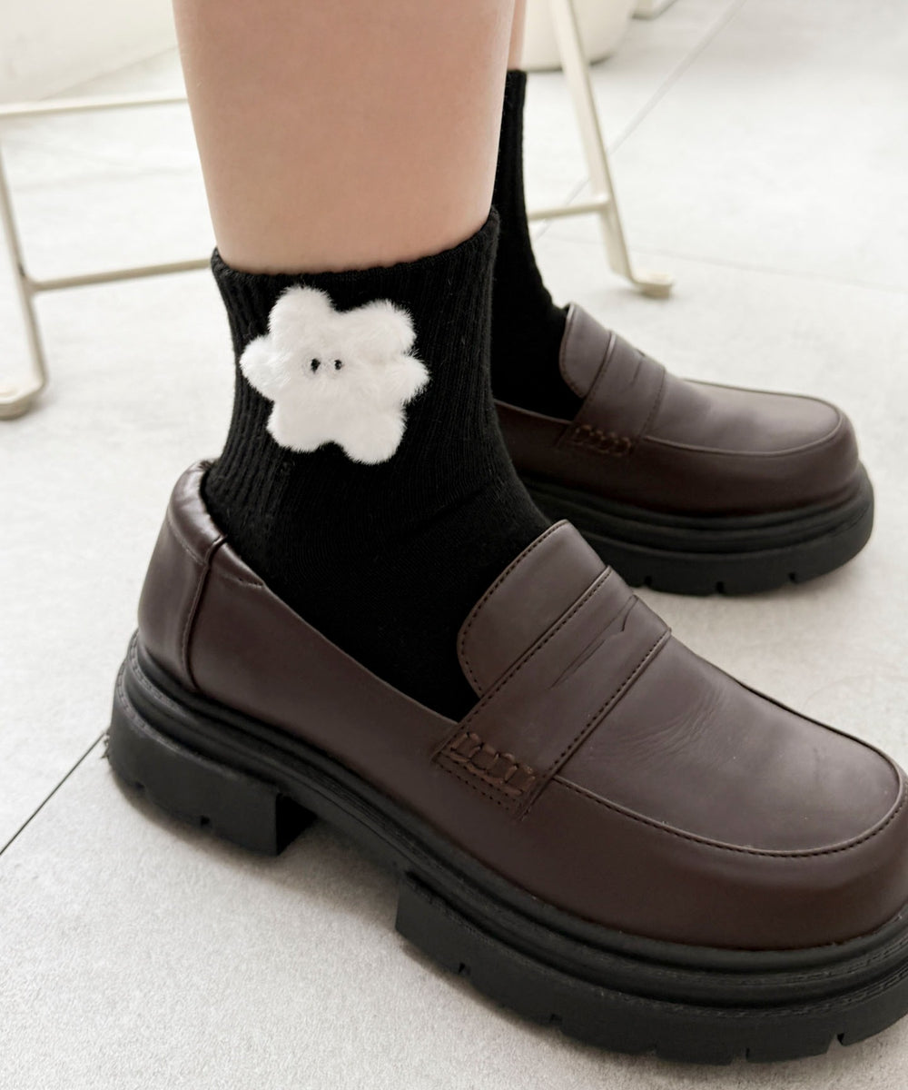 柄2：ウサギホワイト(ブラックベース)