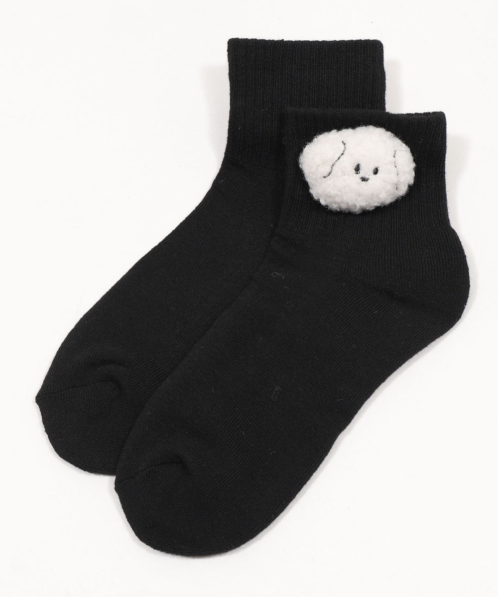 柄4：イヌホワイト（ブラックベース）