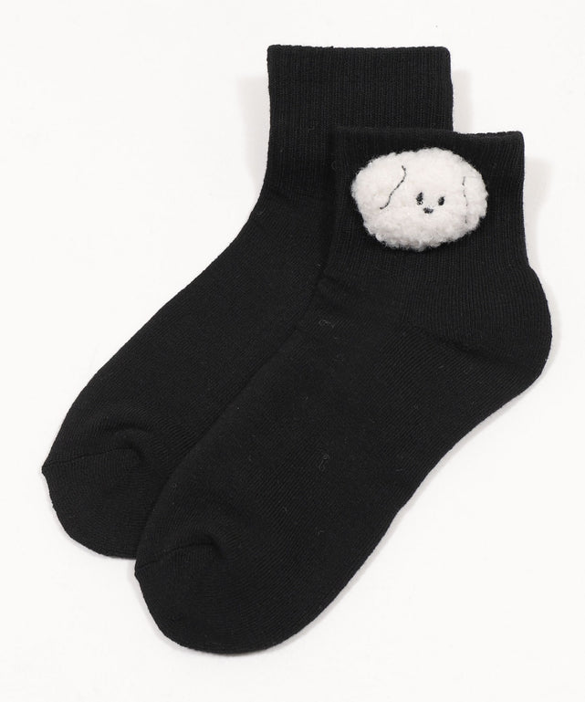 柄4：イヌホワイト（ブラックベース）