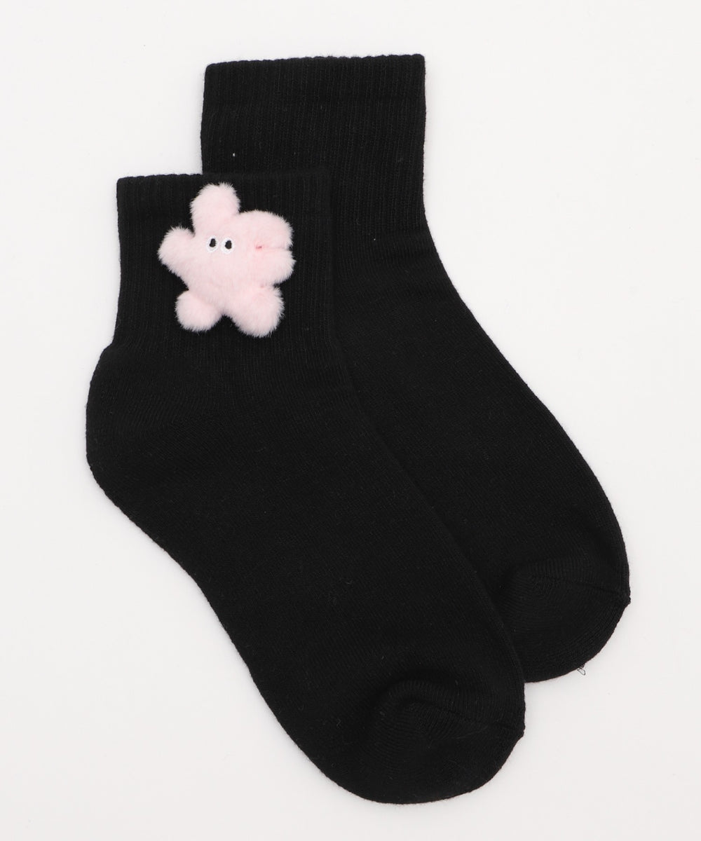 ぬいぐるみアンクルパイルソックス(23-25cm)