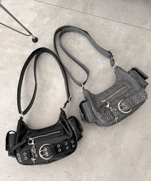 キラキラチャーム付きベルトショルダー