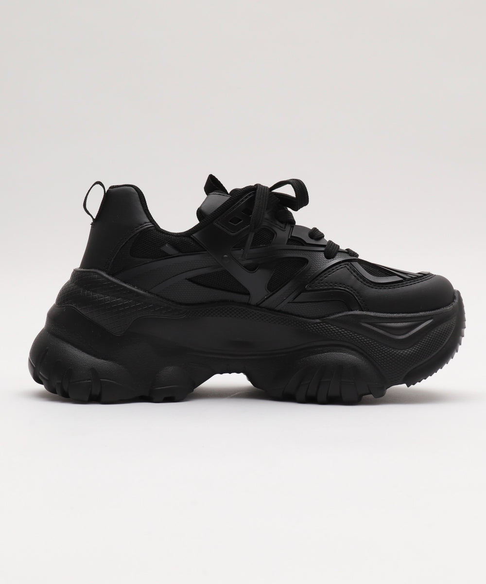 ラバーコンビ厚底スニーカー