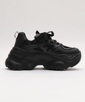 ラバーコンビ厚底スニーカー