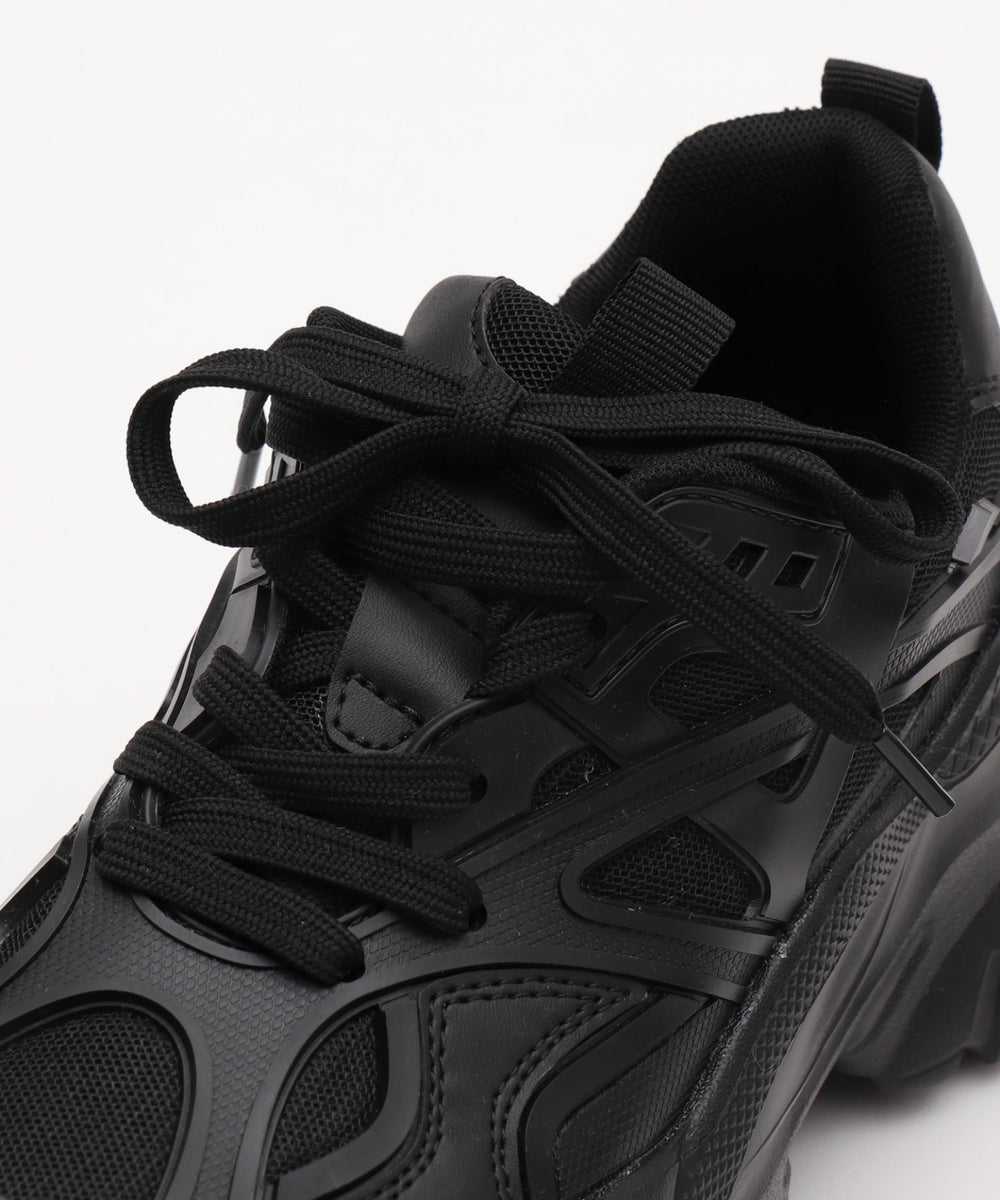 ラバーコンビ厚底スニーカー