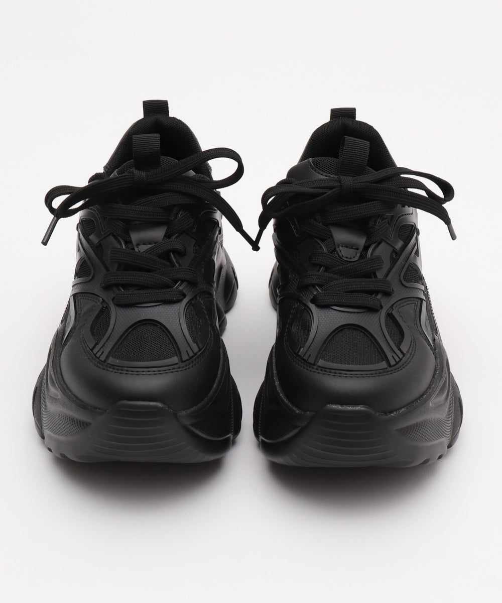 ラバーコンビ厚底スニーカー