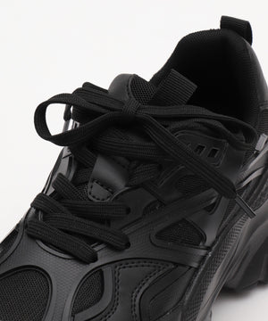 ラバーコンビ厚底スニーカー