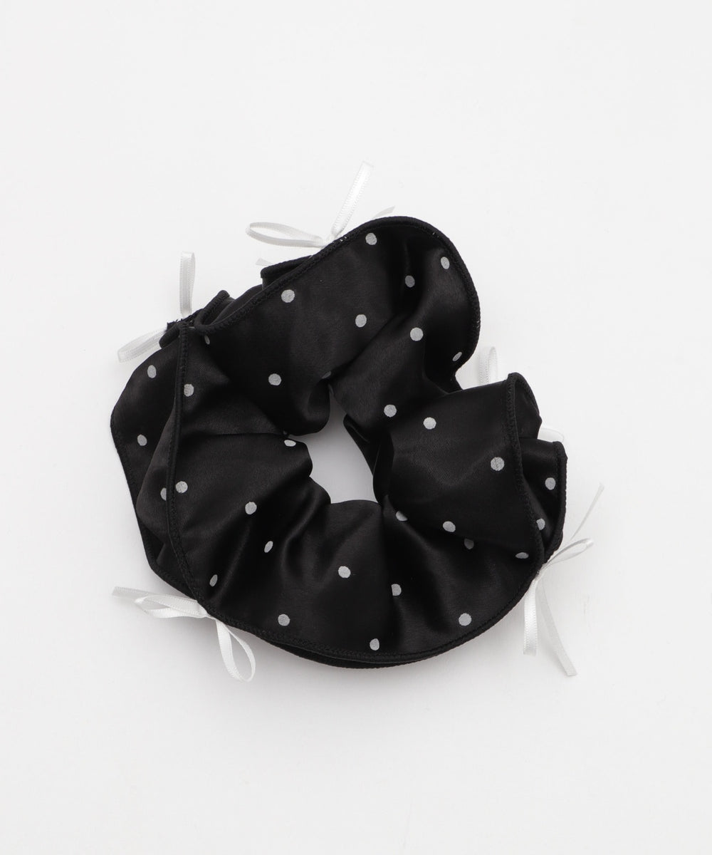 Lリボンドットシュシュ