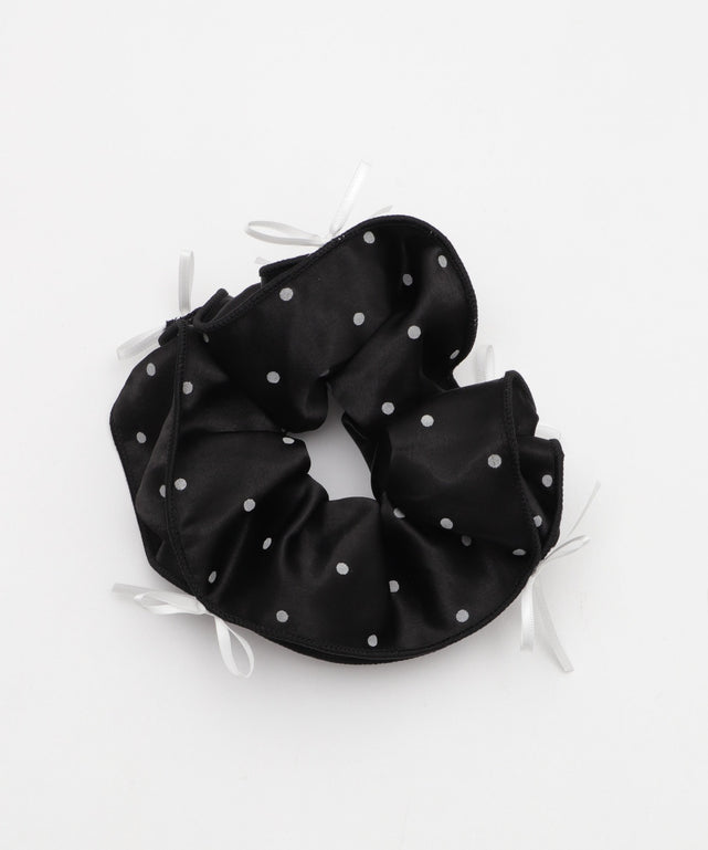 Lリボンドットシュシュ