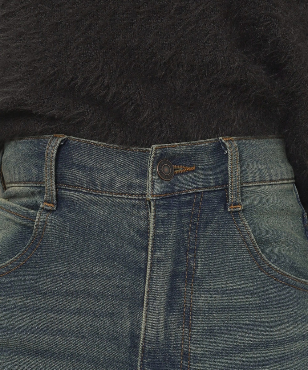 ストレッチフレアデニムパンツ