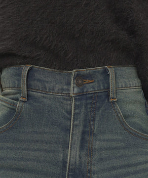 ストレッチフレアデニムパンツ