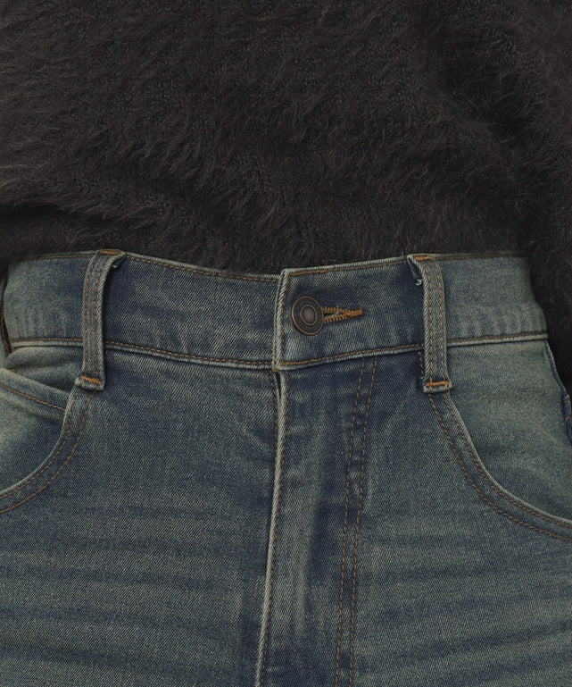 ストレッチフレアデニムパンツ