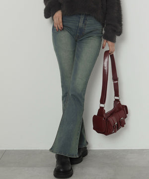 デニム中濃加工　モデル：163cm M着用