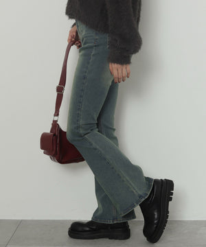 デニム中濃加工　モデル：163cm M着用