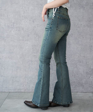 デニム中濃加工 モデル：159cm M着用