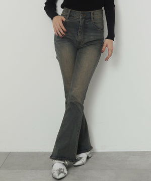 デニム濃加工　モデル：163cm M着用