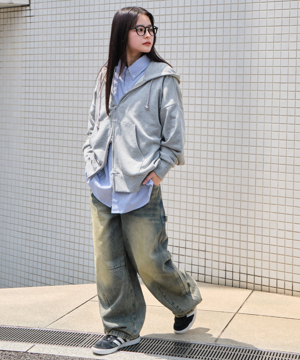 杢グレー モデル：160cm L着用