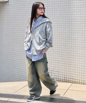 杢グレー モデル：160cm L着用