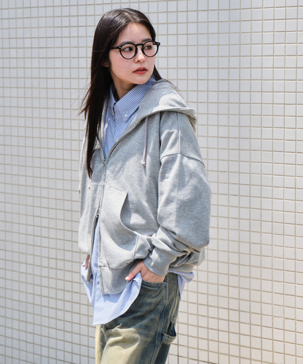 杢グレー モデル：160cm L着用