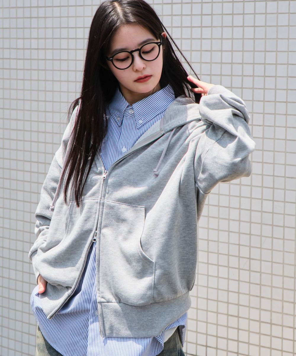 杢グレー モデル：160cm L着用