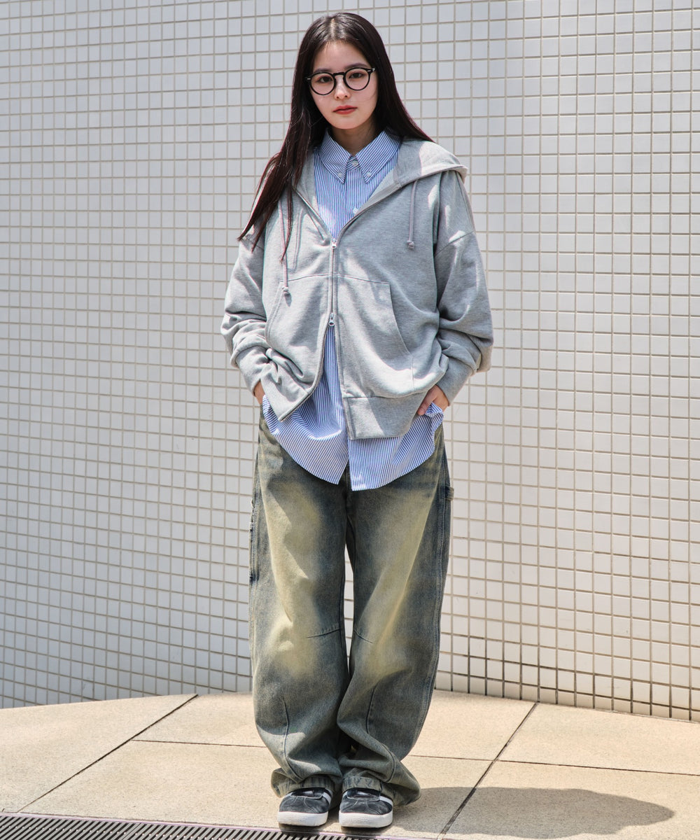 杢グレー モデル：160cm L着用