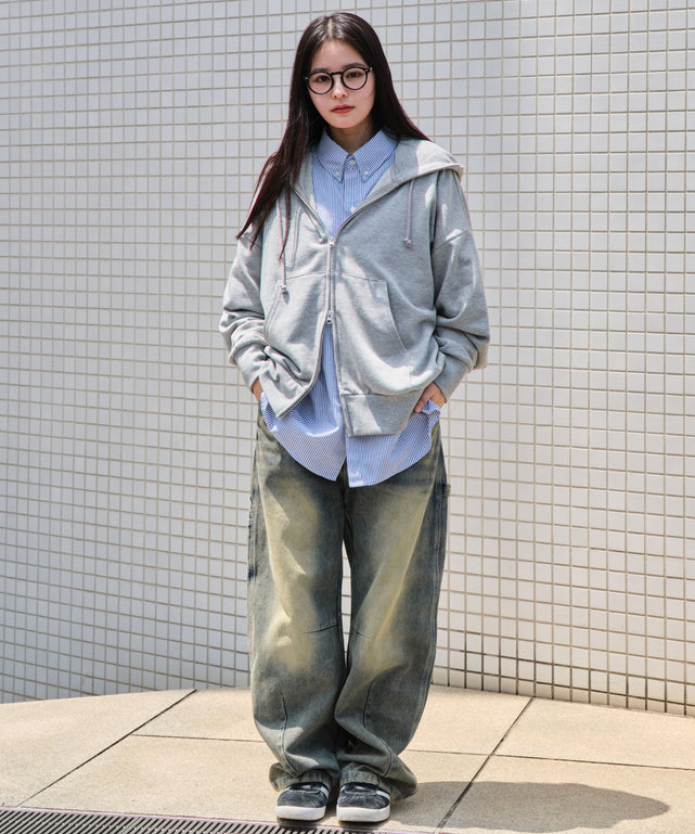 杢グレー モデル：160cm L着用