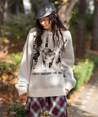 アニマルジャガードニットプルオーバー