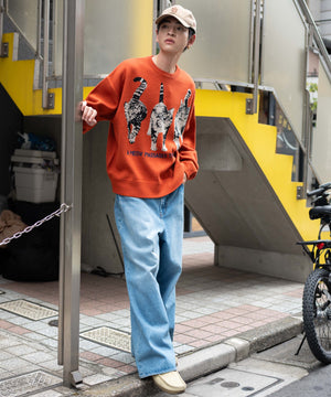 オレンジ　モデル：180㎝　L着用